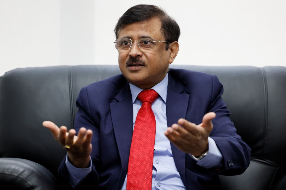 High Commissioner of India to Canada Sanjay Kumar Verma gestures during an interview in Ottawa, Canada June 24, 2024.