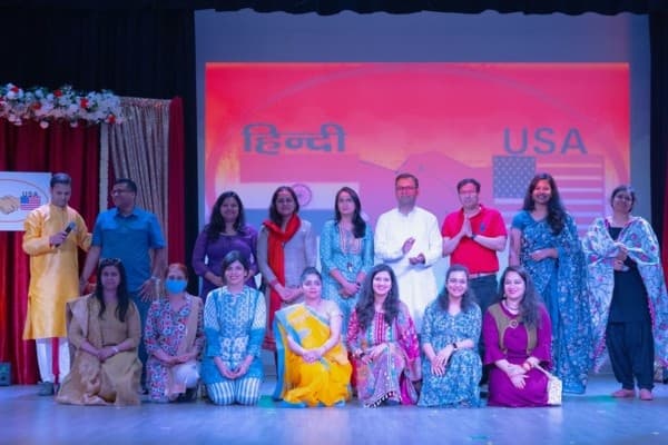 Vinod Gautam, council head of community affairs at the Indian Consulate in Chicago, and Gary Budoor, council member from the City of Chesterfield were among the special guests