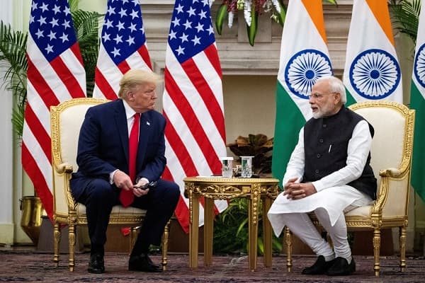 अमेरिका के राष्ट्रपति डोनल्ड ट्रम्प और भारत के प्रधानमंत्री नरेंद्र मोदी।