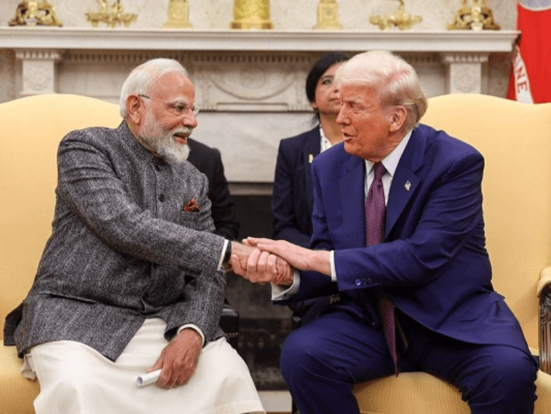 प्रधानमंत्री नरेन्द्र मोदी और राष्ट्रपति डोनल्ड ट्रम्प।