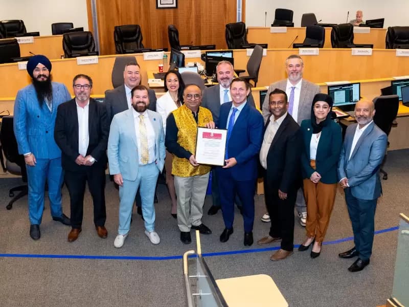 The city of Brampton proclaimed May 1 as Gujarat and Maharashtra Day