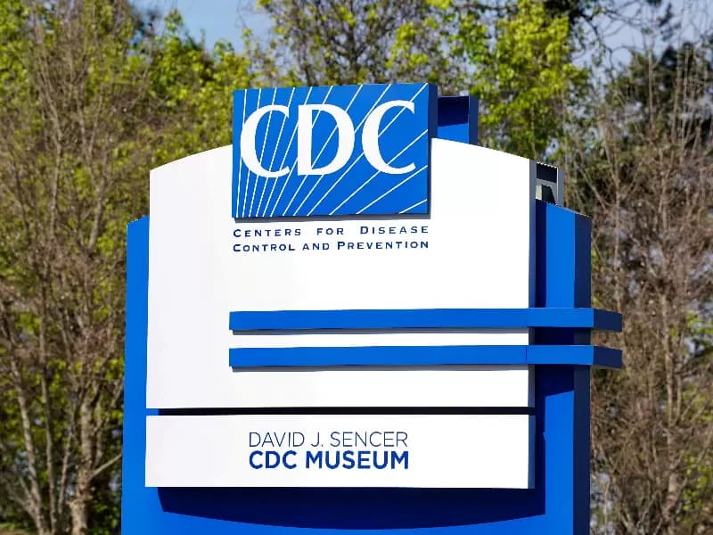 A sign sits outside the Centers for Disease Control and Prevention (CDC) Roybal campus in Atlanta, Georgia, U.S. March 18, 2026.