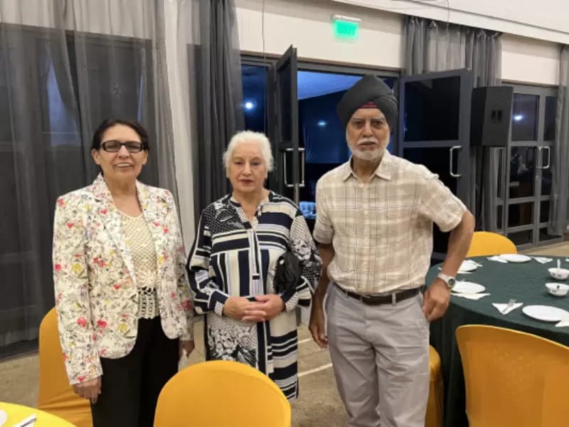 Surjit Singh Rihal, and his wife Kiran with Maninder