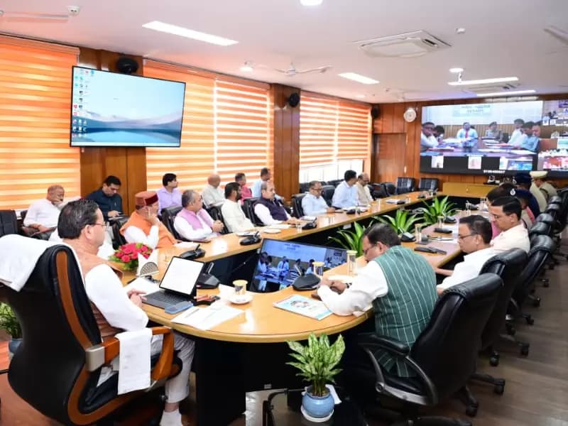 Uttarakhand CM Pushkar Singh Dhami Chaired Review meeting of ongoing Chardhan Yatra in Dehradun