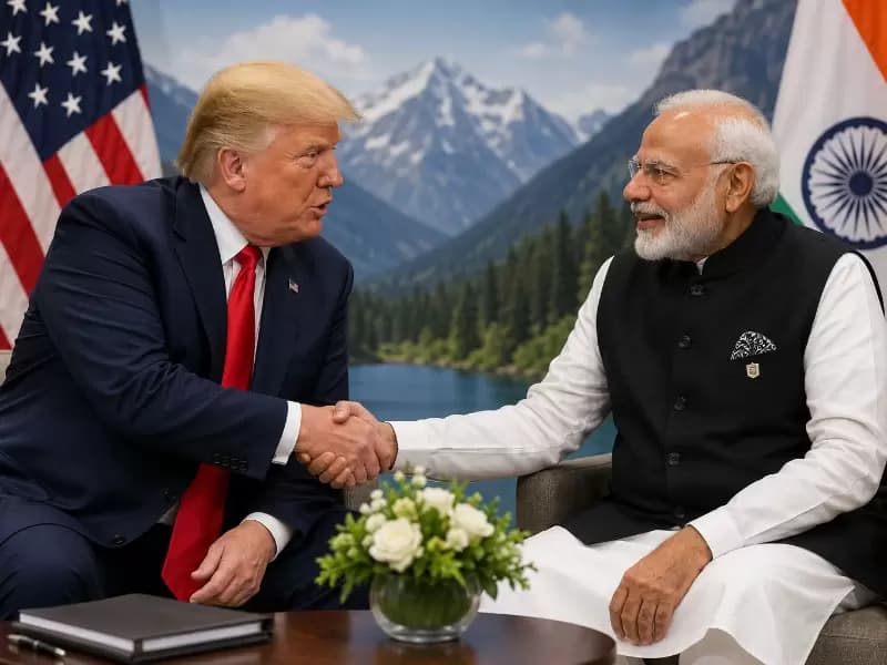 राष्ट्रपति ट्रंप और प्रधानमंत्री नरेंद्र मोदी