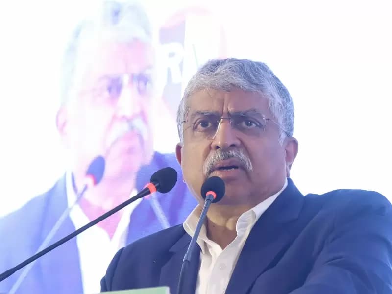 Nandan Nilekani, Chairman and Co-Founder, Infosys and Founding Chairman, UIDAI (Aadhaar) addresses during an inauguration of 6th Edition of The India Advantage Summit 2022, in Bengaluru on Wednesday, Sept. 14, 2022.