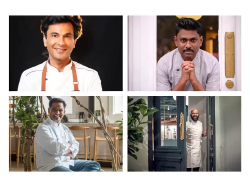 (Top L-R) Vikas Khanna , Vijay Kumar, (Bottom L-R) Sri Gopinathan and Sujan Sarkar