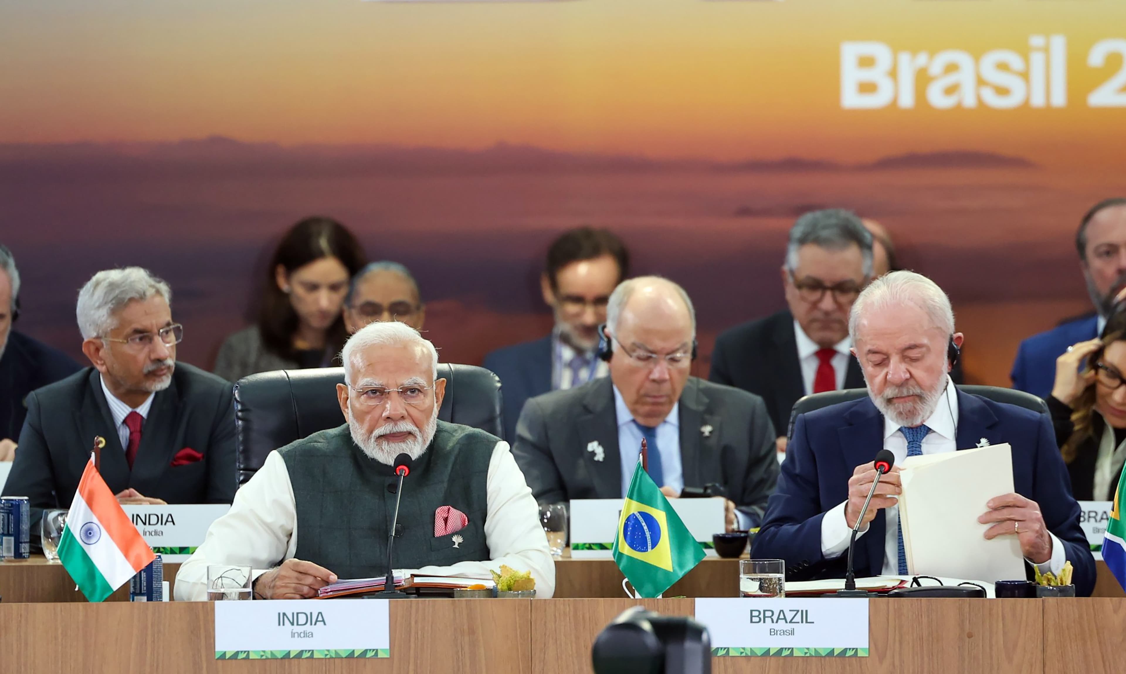 Rio de Janeiro: Prime Minister Narendra Modi addresses the session on ‘Environment, COP30, and Global Health’ at the BRICS Summit in Rio de Janeiro, Brazil on Monday, July 07, 2025.