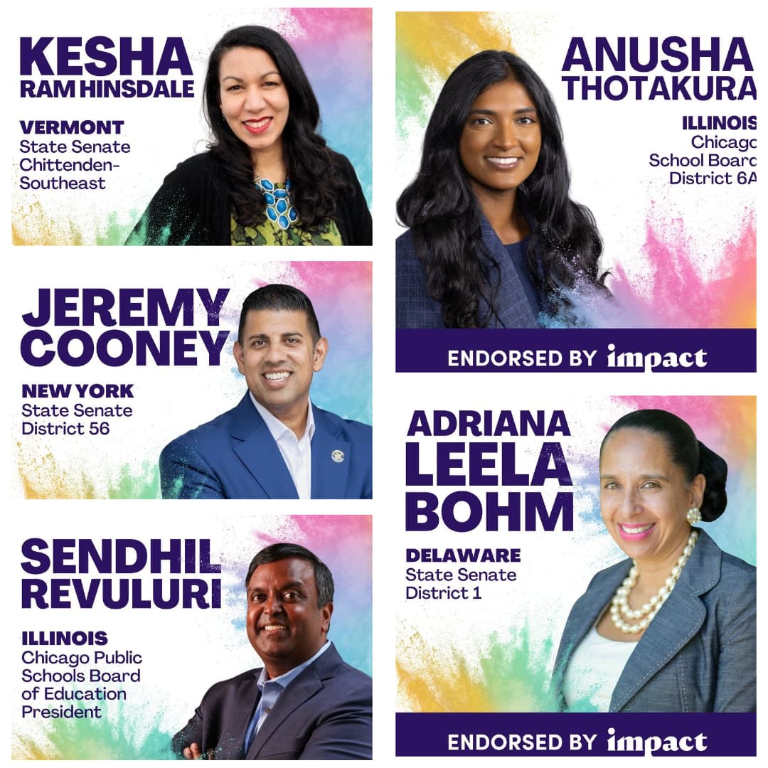 Indian American Impact backs five Indian-origin candidates